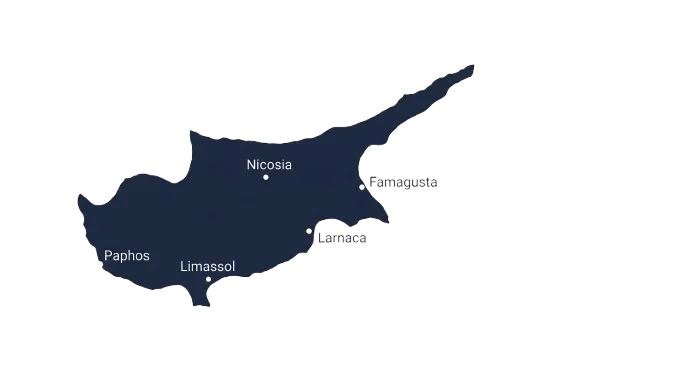 Cyprus water districts — Nicosia, Limassol, Larnaca, Paphos, Famagusta